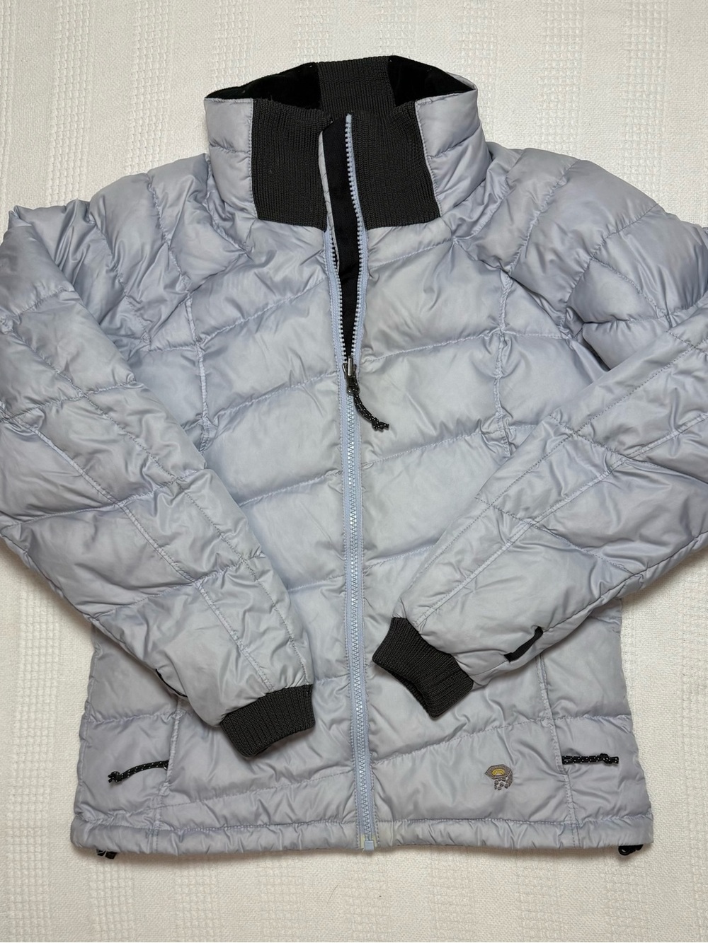 Mountain Hardwear Quilted Down Jacket Women's Blue Puffer Full Zip Winter S